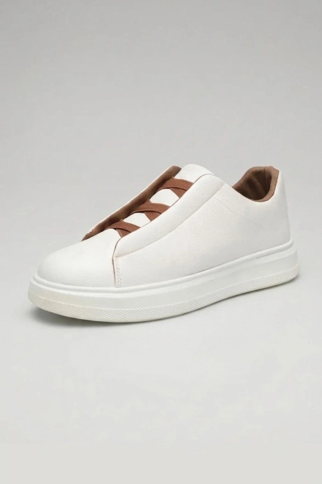 Buty męskie casual niskie z elastycznymi paskami i płaską podeszwą