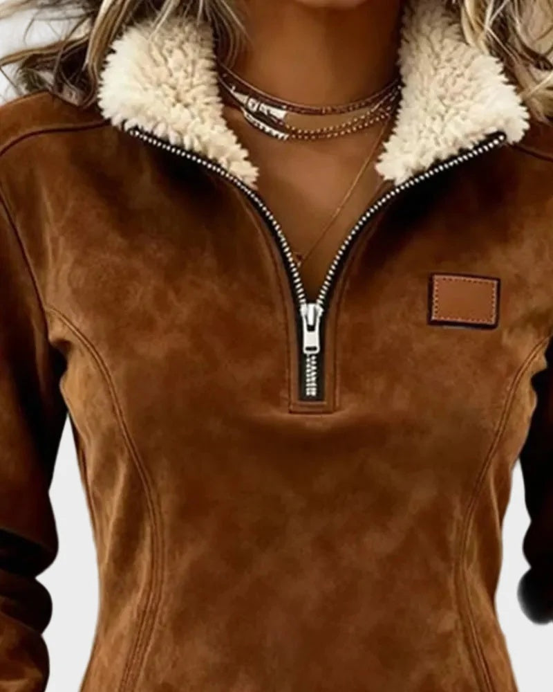 Bluza damska w stylu western z kołnierzem i frędzlami