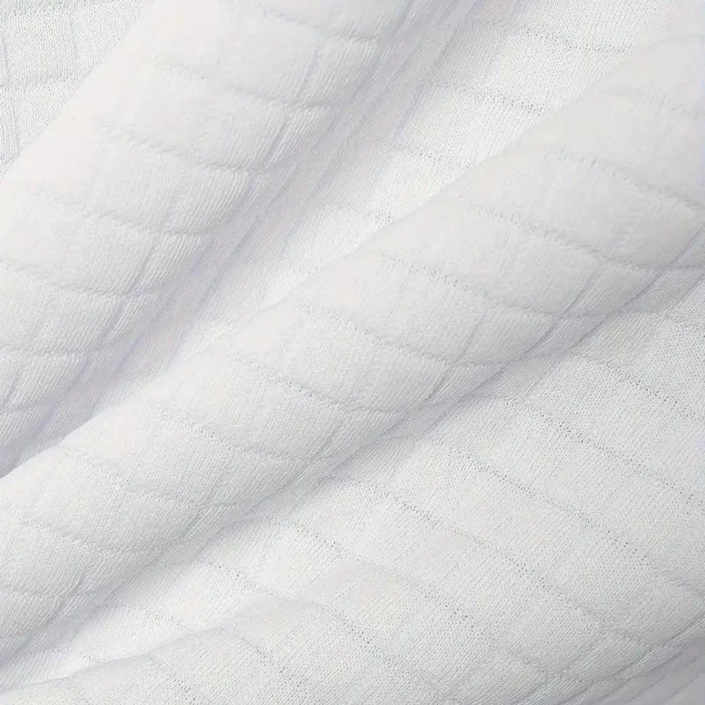 Koszulka polo męska w kratkę z krótkim rękawem i kontrastowymi detalami - Biały